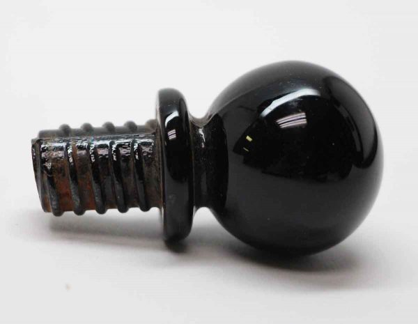 Cabinet & Furniture Knobs - Round Black Glass Ball Drawer Knob