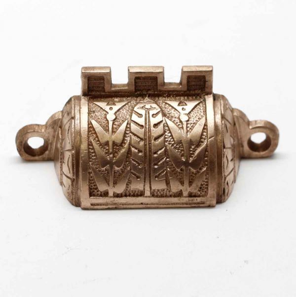 Cabinet & Furniture Pulls - Antique Ornate Bronze Leaf Bin Drawer Pull