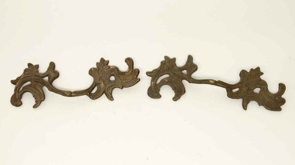 Cabinet & Furniture Pulls - Pair of Art Nouveau Bronze Bridge Drawer Pulls