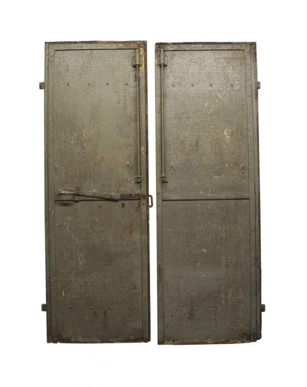 Commercial Doors - Salvaged Steel Double Doors 93.5 x 64.25