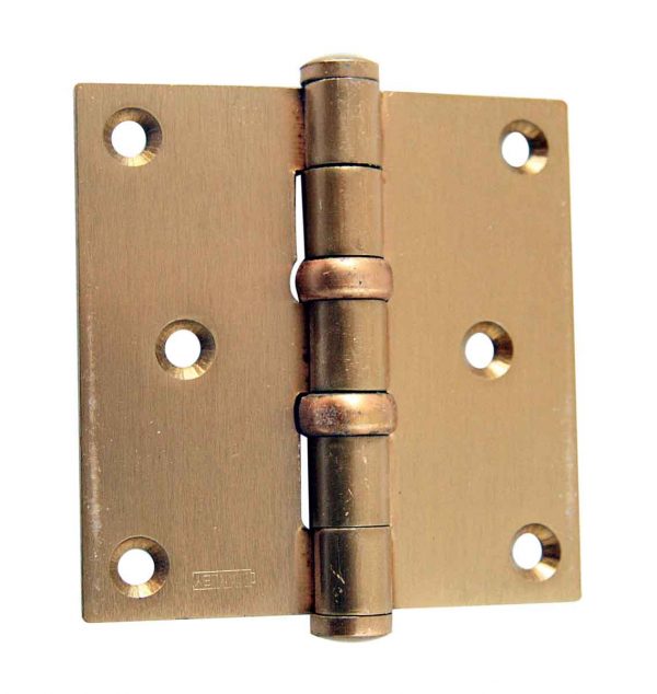 Door Hinges - Vintage 3.5 x 3.5 Brass Butt Door Hinge