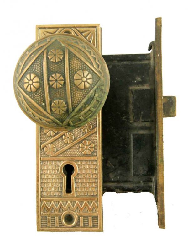 Door Knob Sets - Bronze F.C. Linde Vernacular Complete Door Knob Set