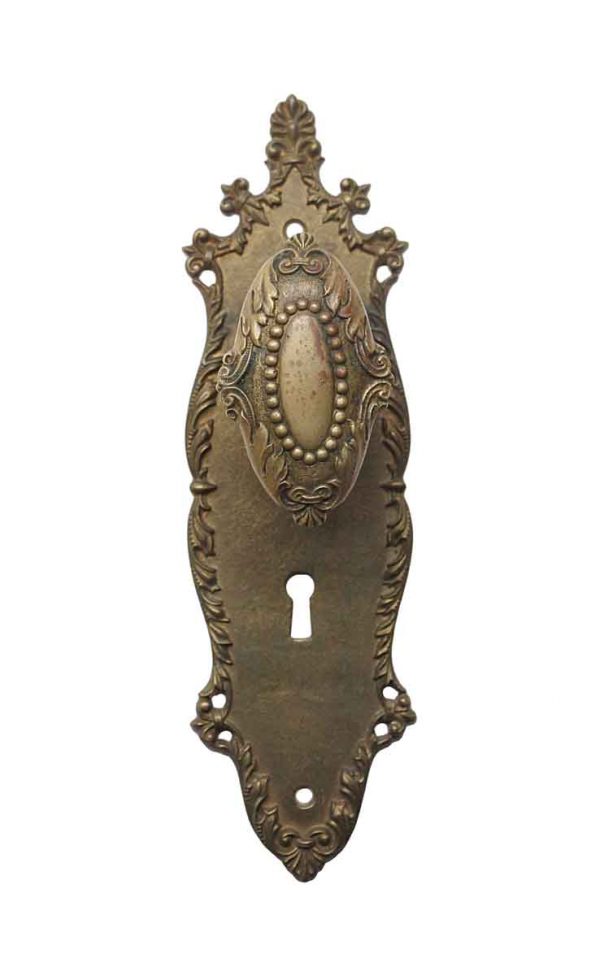Door Knob Sets - Corbin Brass Campania Door Knob and Back Plate Set