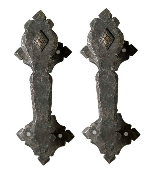 Door Pulls - Gothic Iron Pair of Door Pulls
