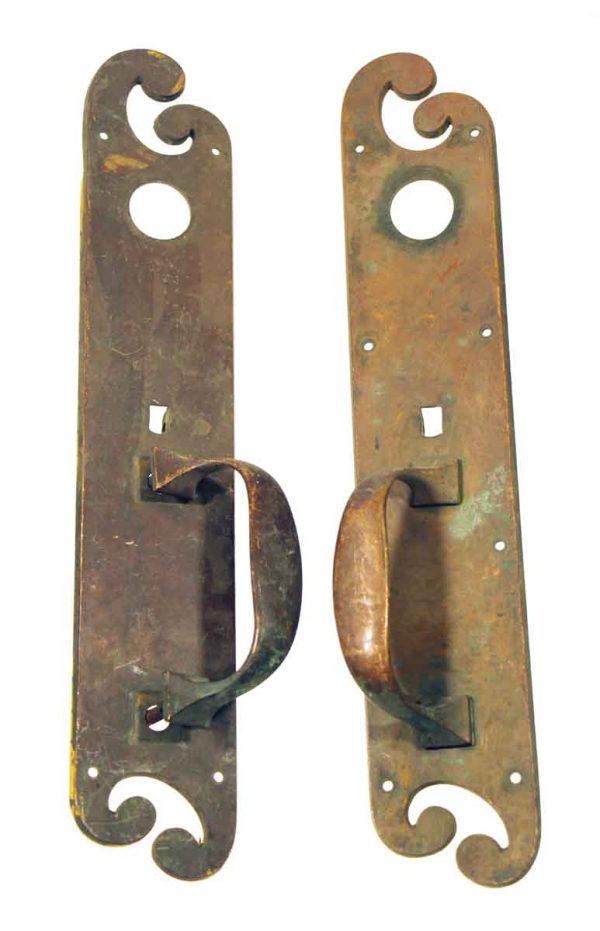 Door Pulls - Pair of Left & Right Bronze Door Pulls