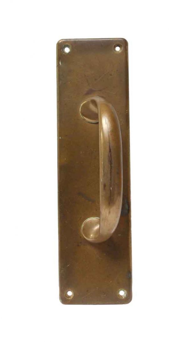 Door Pulls - Yale Right Hand Brass Antique Door Pull