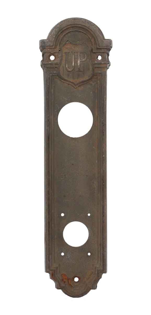 Elevator Hardware - Antique Cast Bronze UP Elevator Indicator Plate
