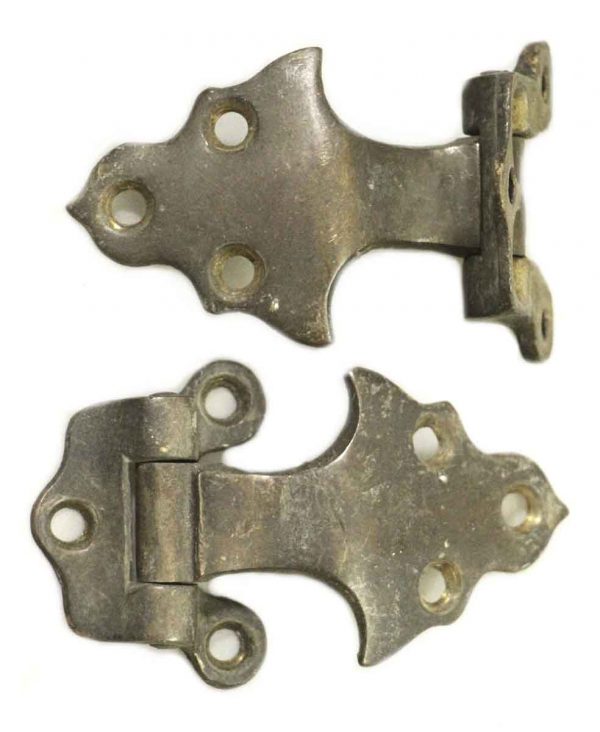 Ice Box Hardware - Pair of Offset Arts & Crafts Style Ice Box Hinges