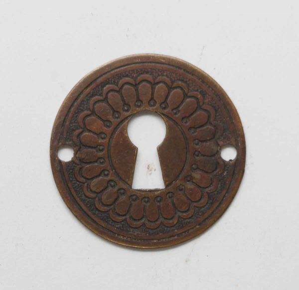 Keyhole Covers - Antique Radial Bronze Keyhole Cover