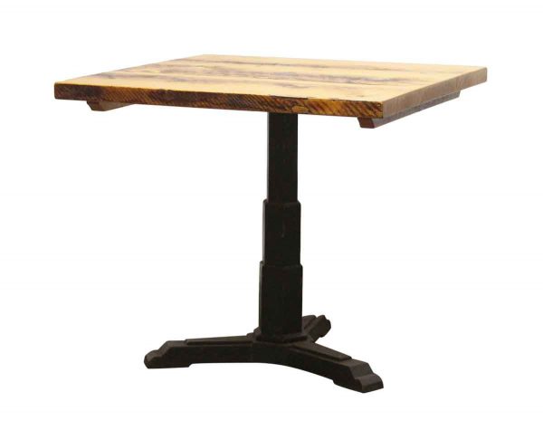 Kitchen & Dining - 34 in. Square Bistro Table with Cast Iron Base