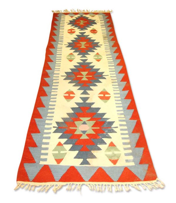 Rugs & Drapery - Vintage Indian Colorful Runner Rug