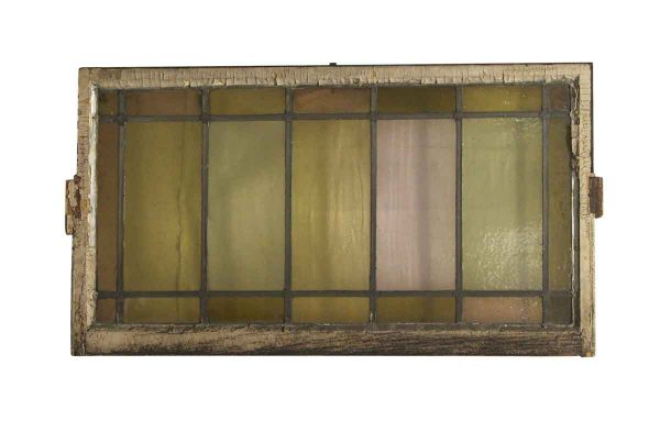 Stained Glass - Antique Tudor 46 x 26 Stained Glass Window