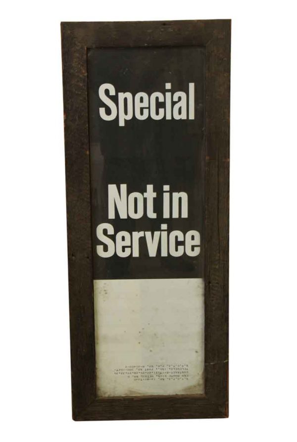 Vintage Signs - Vintage Wooden Framed Sign