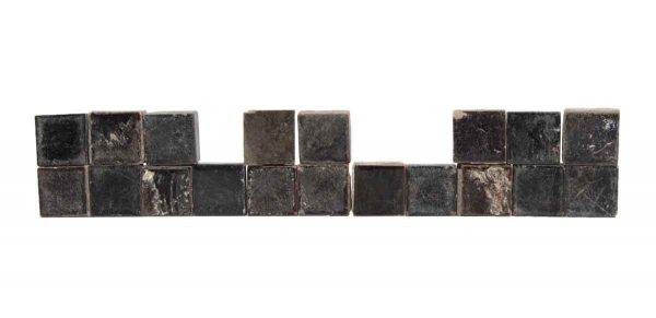 Wall Tiles - Set of 1 x 1 Small Square Black Tiles