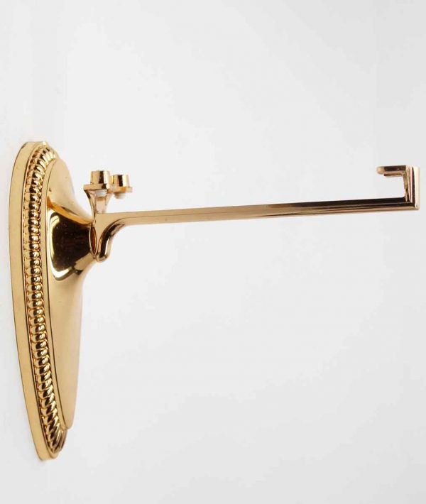 Bathroom - Pair of Polished Brass Glass Shelf Brackets