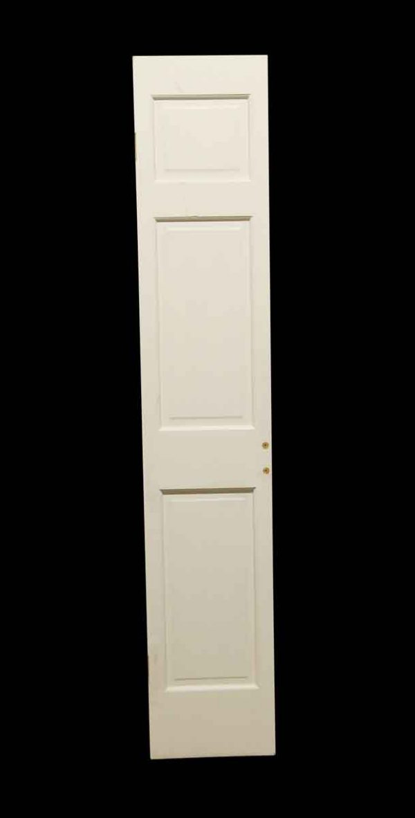 Closet Doors - Vintage White Wood 2 Panel Closet Door 79.625 x 14.75