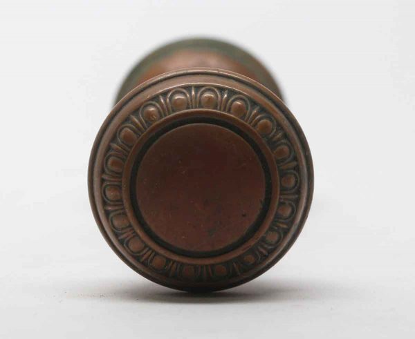 Door Knobs - Pair of Antique Sargent Egg & Dart Crete Brass Door Knobs