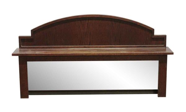 Overmantels & Mirrors - Traditional 50 in. Oak Over Mantel Shelf with Mirror