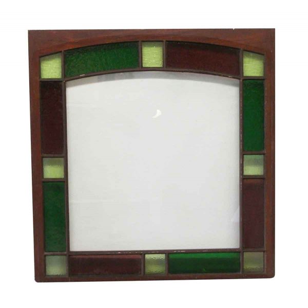 Stained Glass - Queen Anne 45 x 43.625 Stained Glass Window