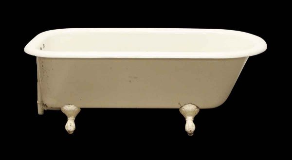 Bathroom - Antique 5 ft Claw Foot White Bathtub