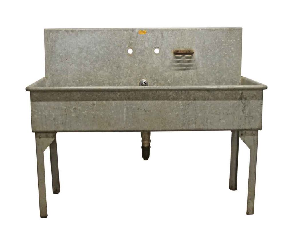 galvanized steel kitchen sink
