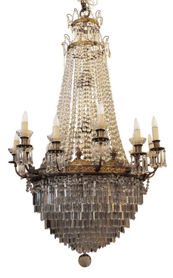 Chandeliers - 1927 Grand Theater Louis XVI Style Crystal Chandelier