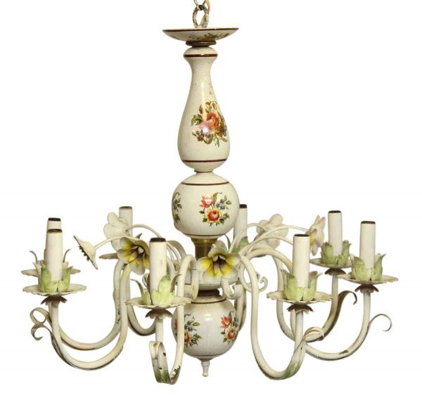 Chandeliers - Floral French Country Style Chandelier with 8 Lights