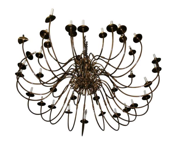 Chandeliers - Grand Ballroom 36 Light Antique Brass Spider Chandelier