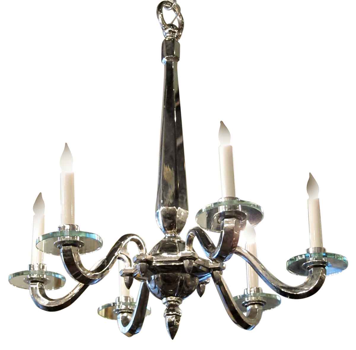 New Art Deco Style 6 Arm Chandelier | Olde Good Things
