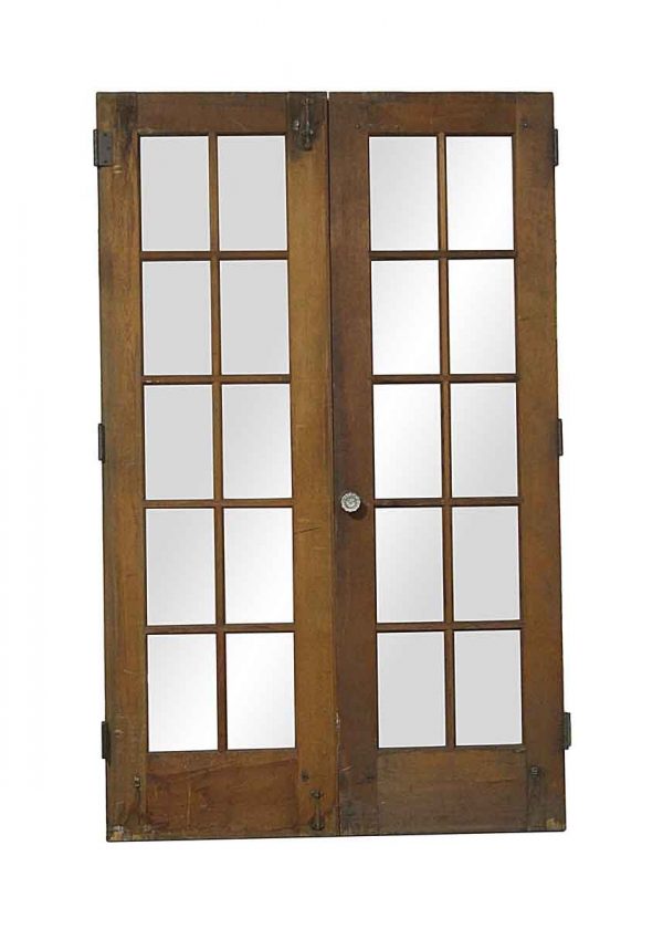 French Doors - Vintage 10 Lite Double French Doors 77.75 x 48
