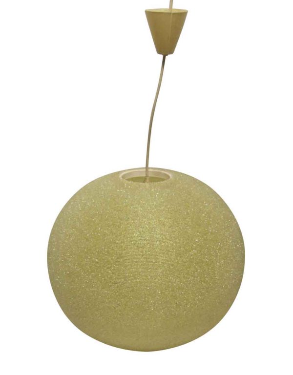 Globes - Mid Century Pale Yellow French Arctic Ball Light