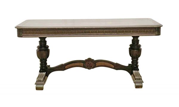 Kitchen & Dining - Depression Era Extendable Table with Carved Details
