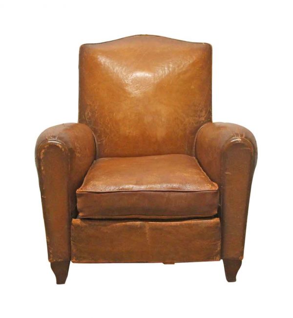 Living Room - Distressed Leather Imported Club Chair