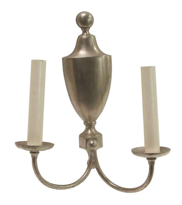 Sconces & Wall Lighting - Federal Style 2 Arm Brushed Nickel Wall Sconce