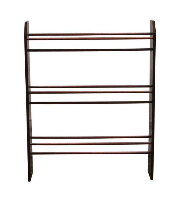Shelves & Racks - Mahogany Stained Wooden Pants Drying Rack
