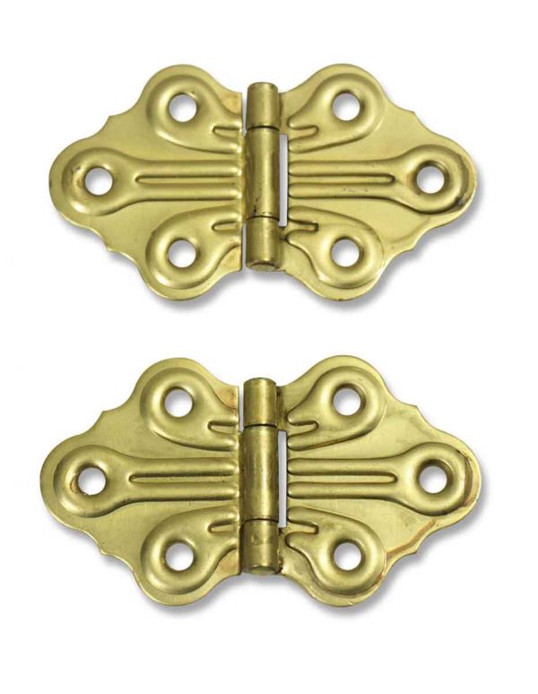Cabinet & Furniture Hinges - Brass Butterfly Surface Mount Cabinet Hinges