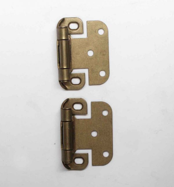 Cabinet & Furniture Hinges - Pair of Brass Face Mount Cabinet Hinges