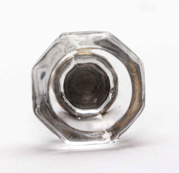 Cabinet & Furniture Knobs - 1 in. Clear Octagon Glass Cabinet Knob