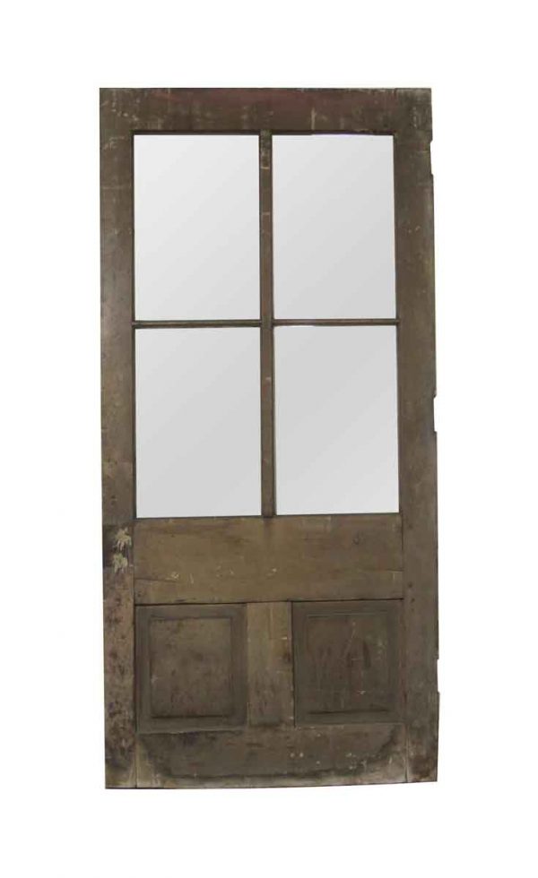 Commercial Doors - Vintage 4 Lite 2 Panel Commercial Door 76.5 x 36.625