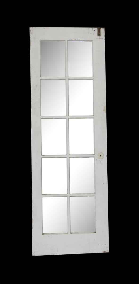 French Doors - Vintage 10 Lite White French Door 79.75 x 26.625