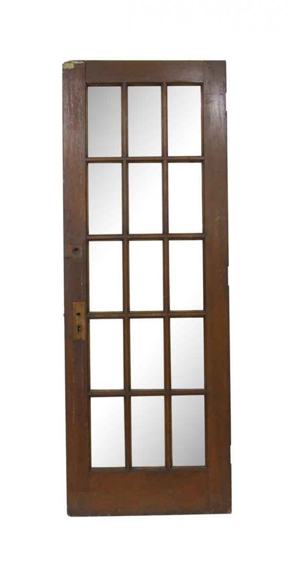 French Doors - Vintage 15 Vertical Lite Wood French Door 83.5 x 30
