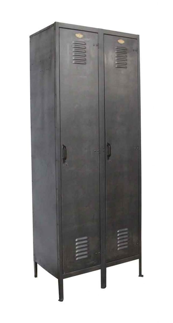 Industrial - Reclaimed Steel Refinished Double Locker