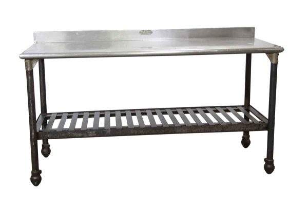 Kitchen - Reclaimed 64 in. Stainless Steel Top Commercial Table