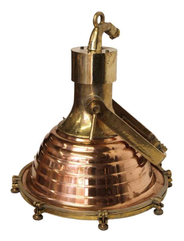 Nautical Lighting - Large Copper & Brass 19 in. Fox Light