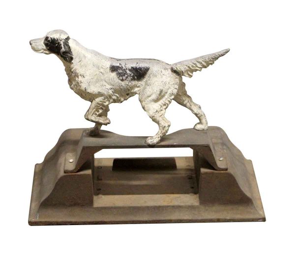 Statues & Sculptures - Vintage Cast Iron Pointing Setter Dog Door Stop