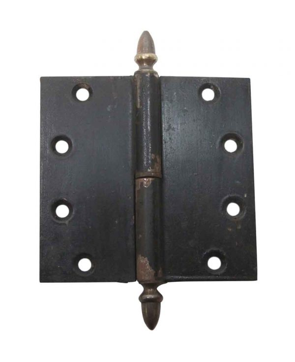 Door Hinges - Antique 5 x 5 Acorn Steel Butt Door Hinge