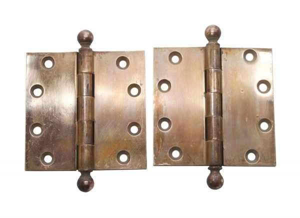 Door Hinges - Antique Yale & Towne 3.5 x 3.5 Bronze Butt Door Hinges