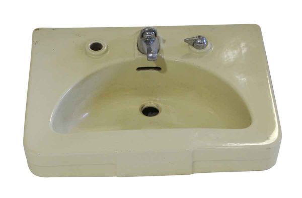 Bathroom - 1950s Vintage 20 in. Crane Diana Yellow Porcelain Sink