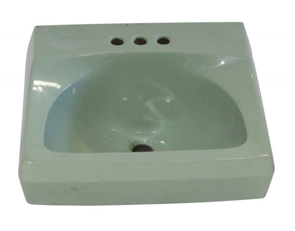 Bathroom - 1950s Vintage 20 in. Green Porcelain Sink