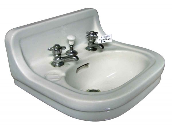 Bathroom - Salvage 20 in. White Porcelain Wall Sink
